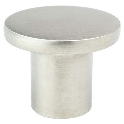 Disc Brushed Nickel Small Knob