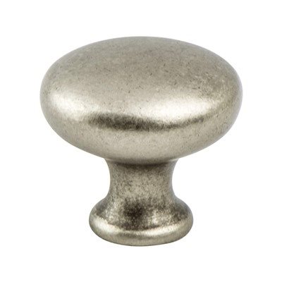 1-3/16 Diameter Berenson Euro Moderno Mushroom Cabinet Knob Brushed Nickel