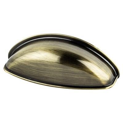 Euro Moderno 64mm B. Ant. Brass Cup Pull