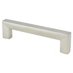 Square 96mm Brushed Nickel Pull